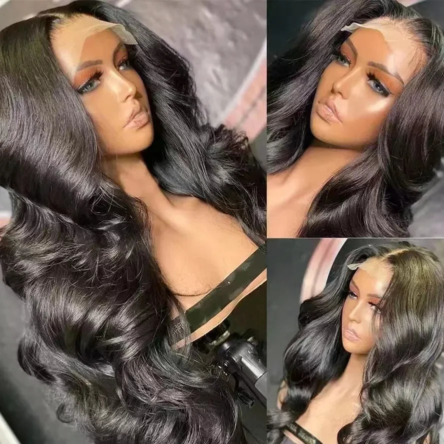 Curly Lace Front Wig High Temperature Synthetic Hair Long Volume Wave 13x4 13x6 HD Transparent Lace Front Wig 240930
