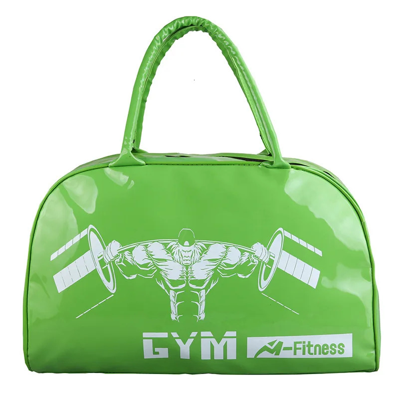 Large Capacity Travel Bags Bright Surface Travel Tote Fashion Printed Mens and Womens Travel Duffel PVC Waterproof Fitness Bag 240924