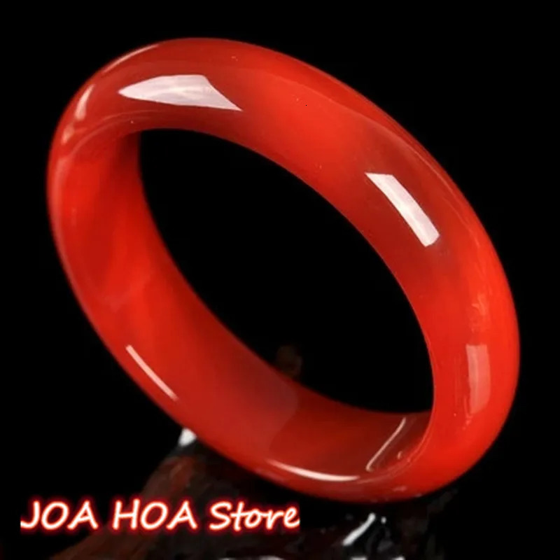 Natural handmade carved red agate jade jewelry ruby bracelet 240918
