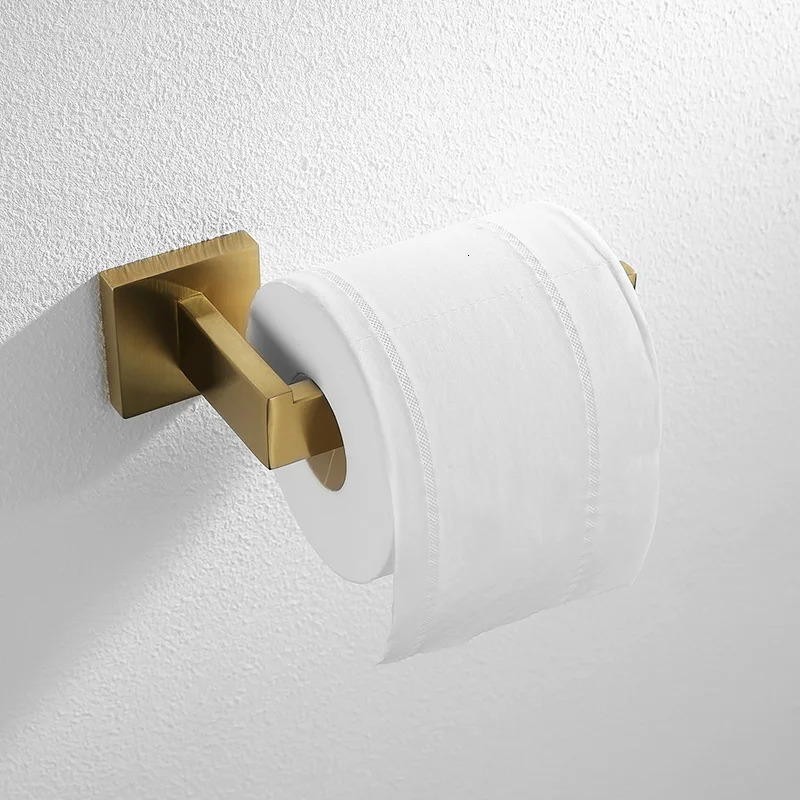 Gold brush bathroom accessories hardware towel bar railing toilet paper holder towel rack hook soap pan toilet brush 240929