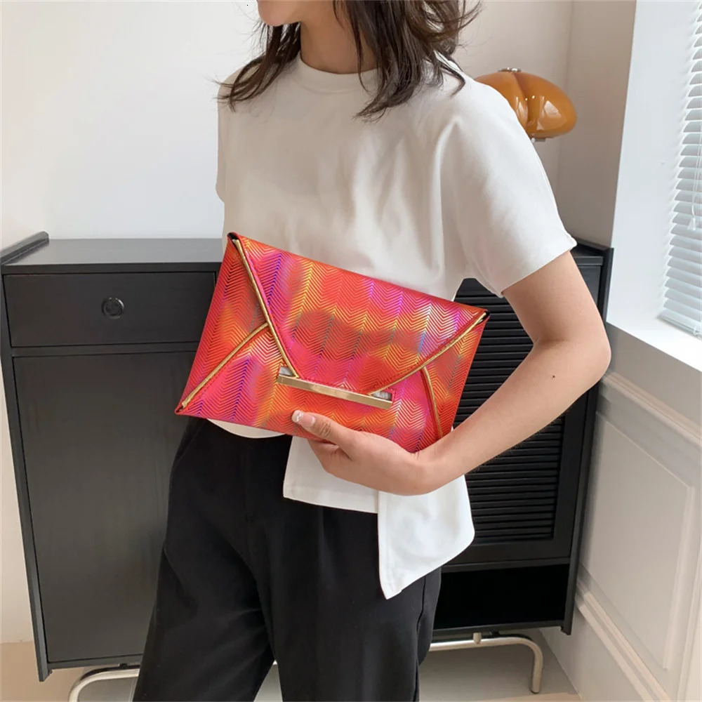 Women Dinner Bag PU Ladies Clutch Bags Fashion Banquet Hand Dress Evening Phone Colorful Envelope Purse 240925