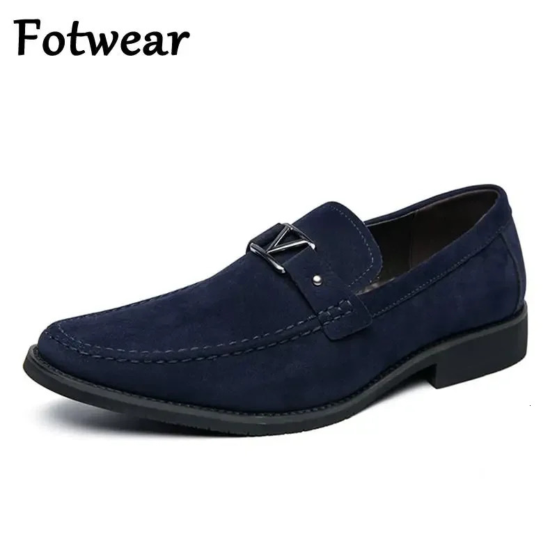 Office mens dress shoes size 48 47 slip on formal shoes casual business Oxford mens Pointed Toe mens wedding shoes black blue 240930