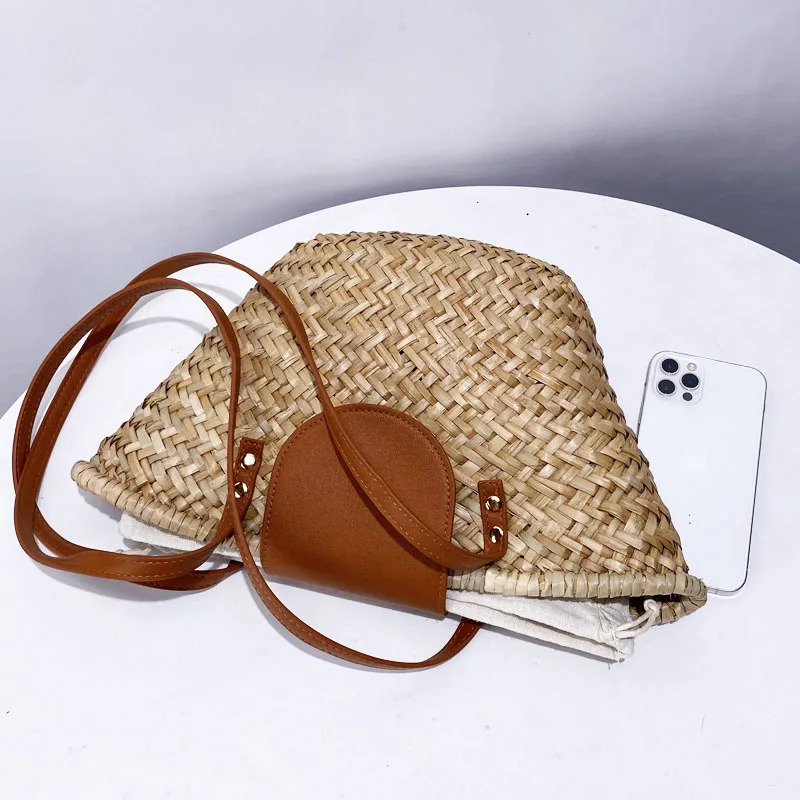 Bohemian Beach Handbag Womens Handbag and Wallet Turf Womens Inner Pocket Underarm Shoulder 240930