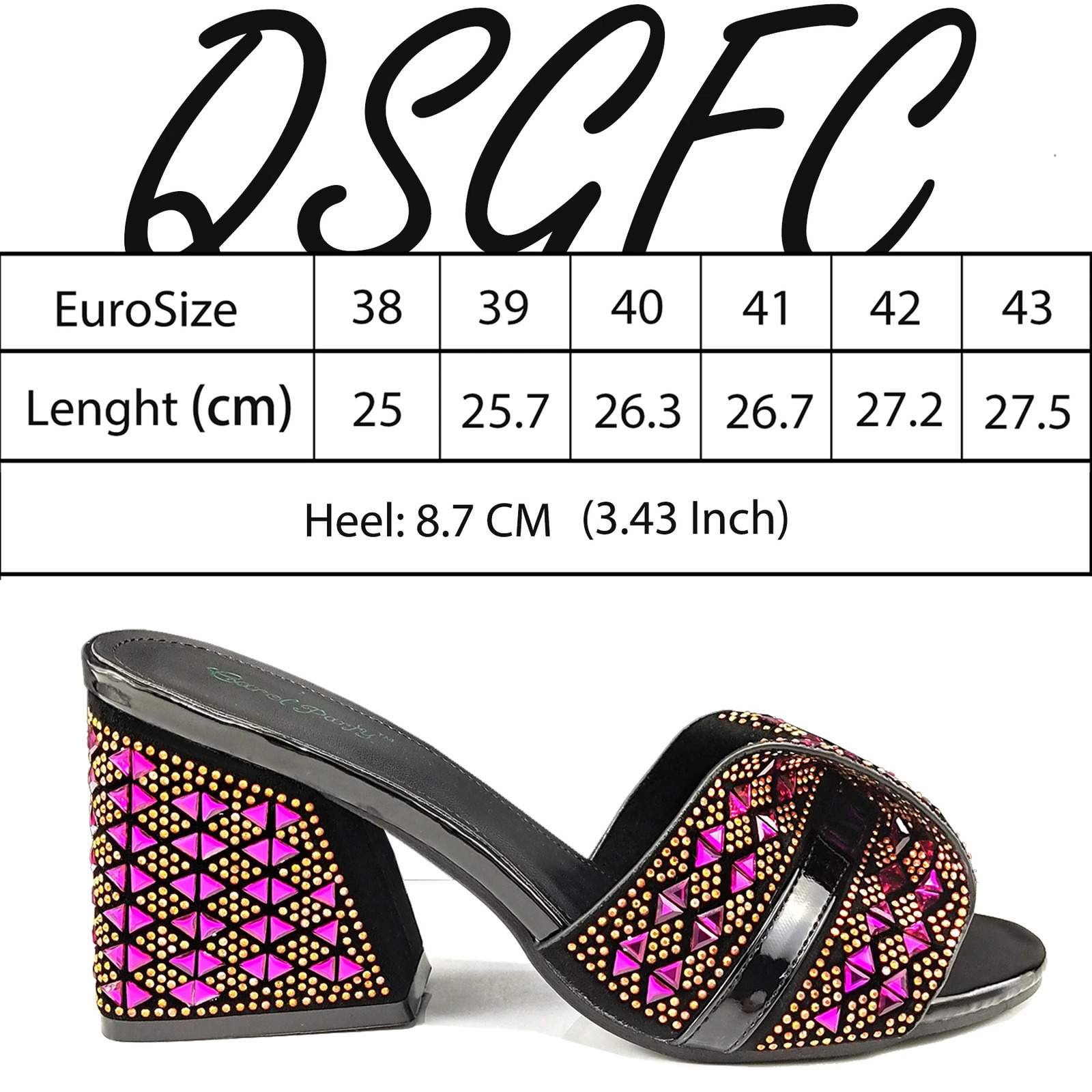 QSGFC Italian Fashion Table Tennis Shoes Bags African Handbag with rhie Decoration and Womens High Heels 240