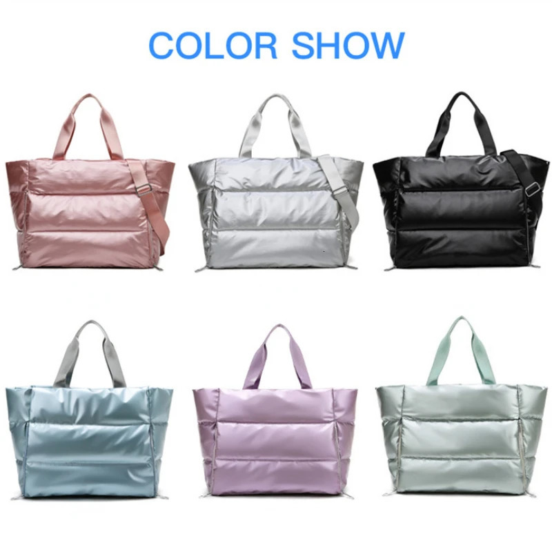 Womens sports bag waterproof swimming yoga mat pink weekend travel luggage bag womens sports and fitness shoulder bag ww 241008