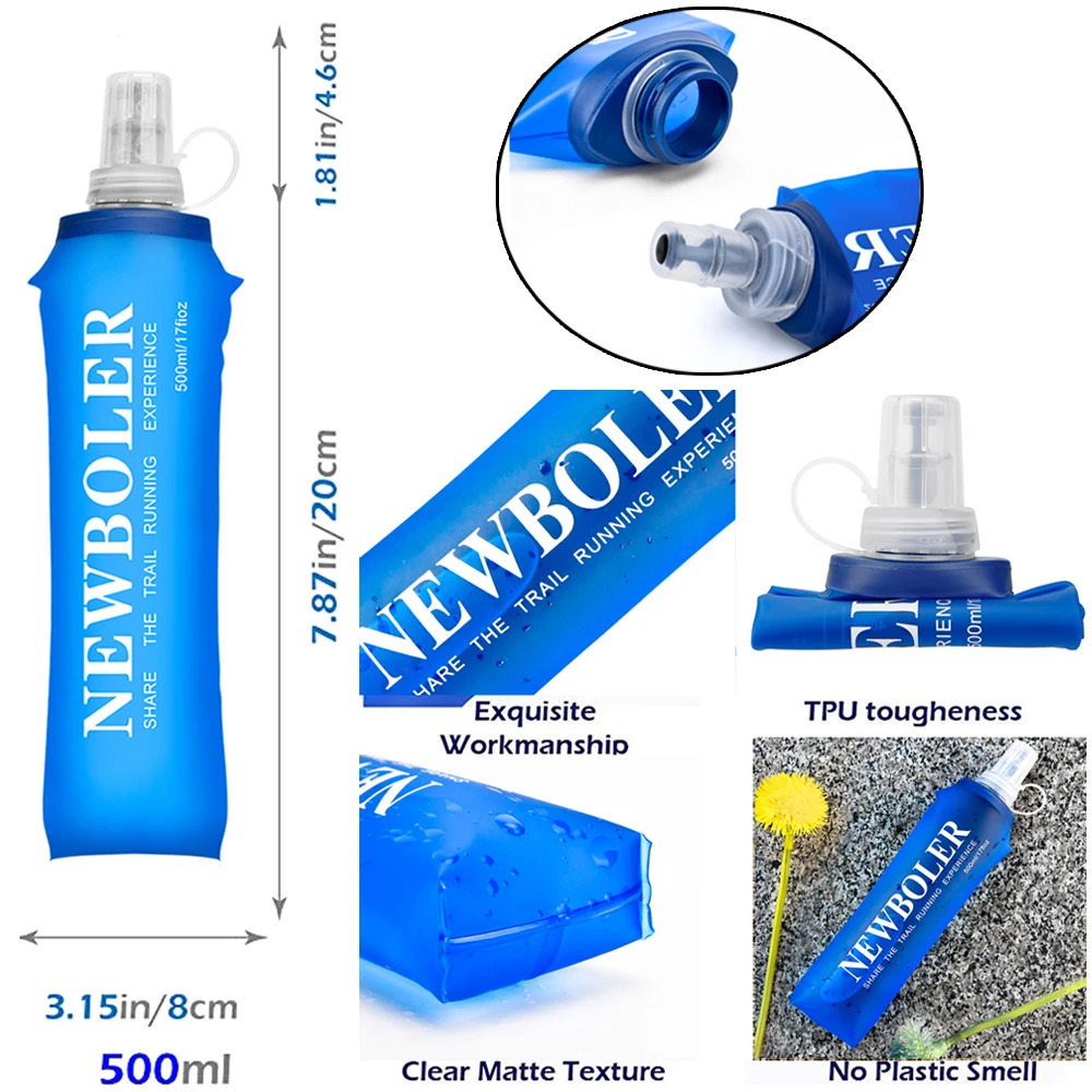Ultra light running backpack 5L running trail moisturizing vest bag marathon running bike Rucksack bag 500ml soft Flask 240919