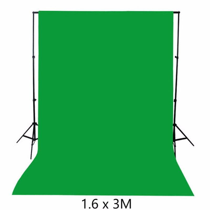 1.6*3M Photography Studio Non-woven Backdrop Background Solid Color Screen 5x10ft DIY Length Black White Green Fabric Cloth For Photo Studio Video Liv