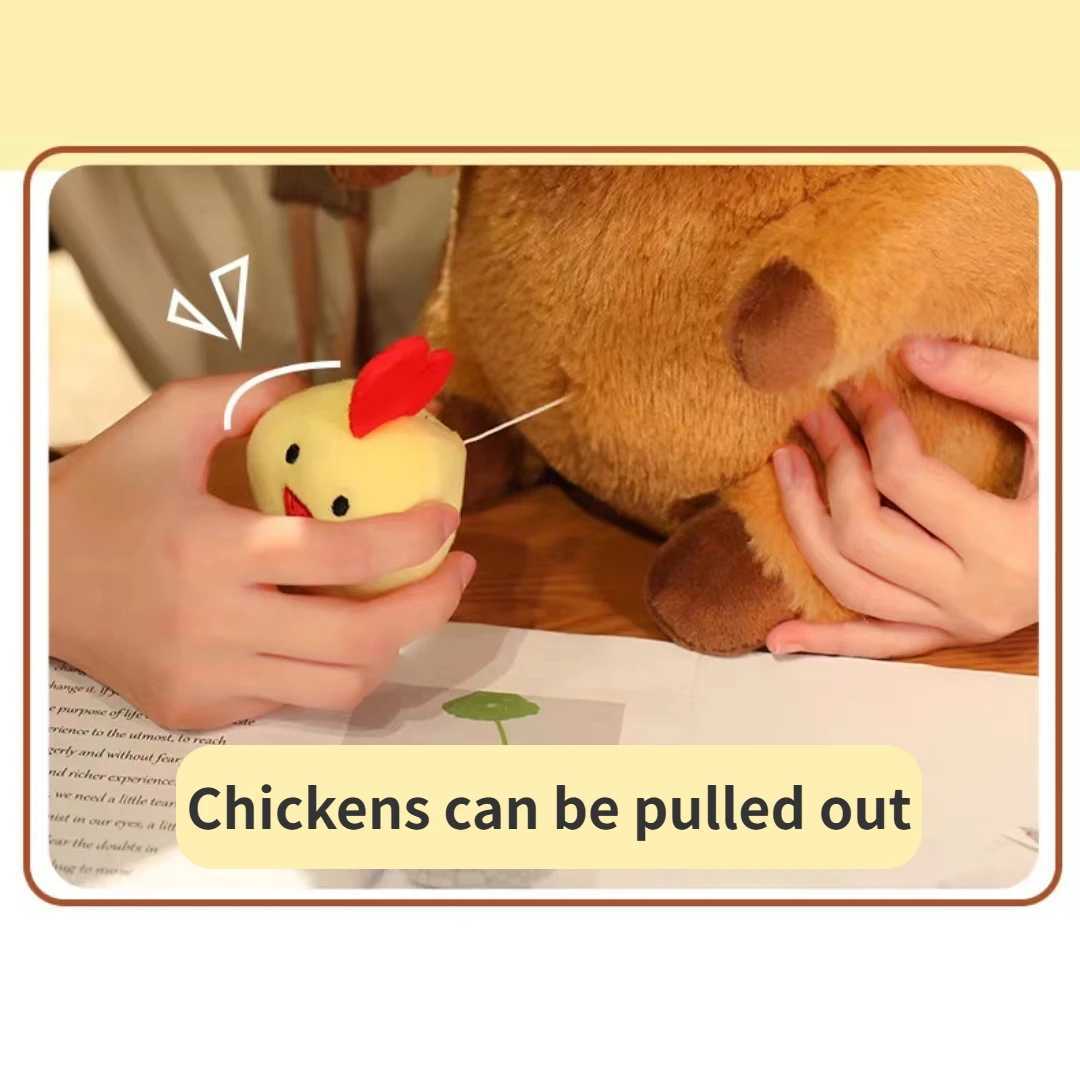 Cute Capybara Plush ToyKawaii Chick Stuffed Animals Capybara Stuffed ToySoft Capybara Plush Doll Pillow for Kids Boys Girls
