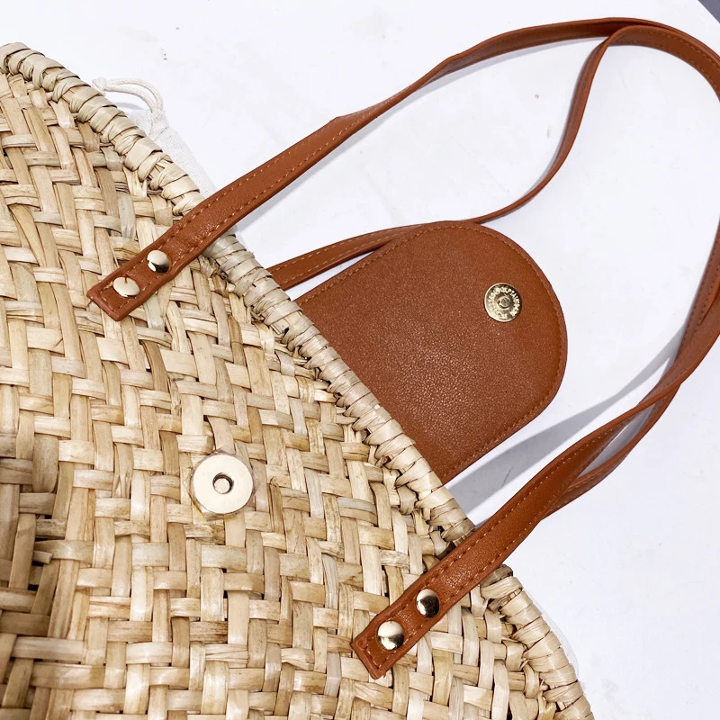 Bohemian Beach Handbag Womens Handbag and Wallet Turf Womens Inner Pocket Underarm Shoulder 240930