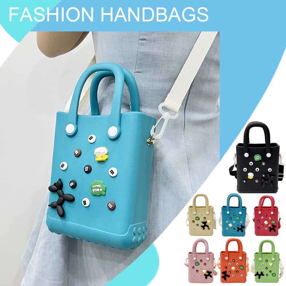 Women Small Beach Tote Washable Crossbody Waterproof Lightweight Shoulder Outdoor Travel Bag