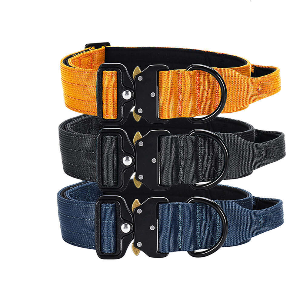 Wholesale Pet With Handle Soft padded German Shepherd for Medium and Large Dogs Heavy Duty Tactical Dog Collar