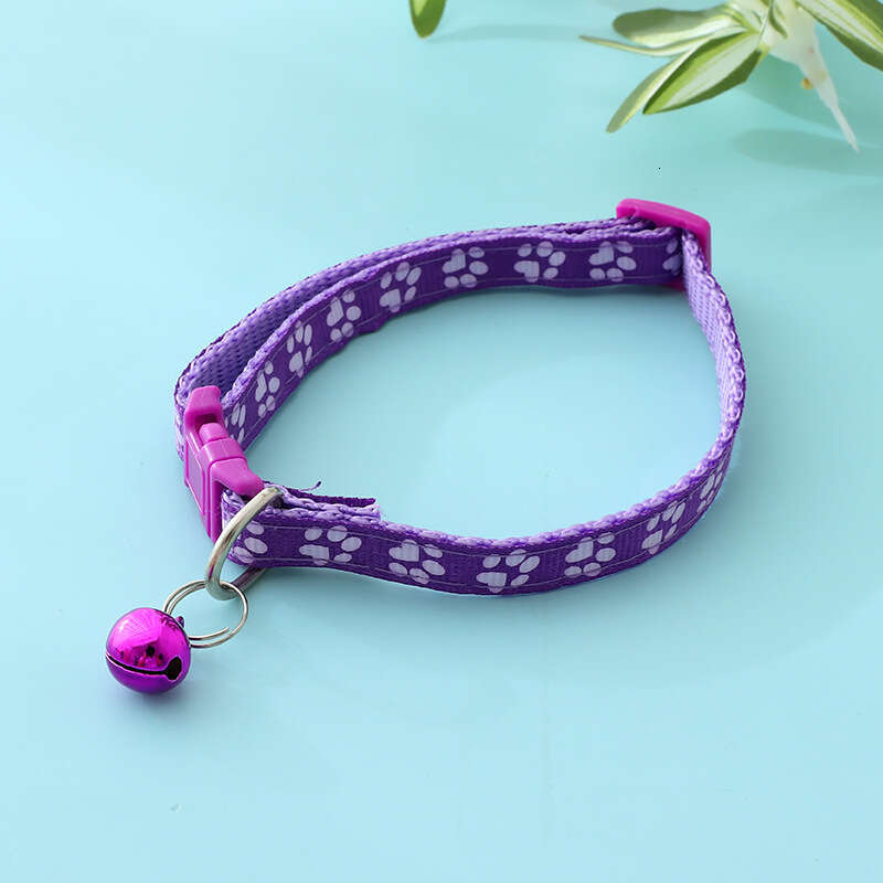 Adjustable Pet Collars Necklaces Cat With Bell Dog Collar Pets Accessories