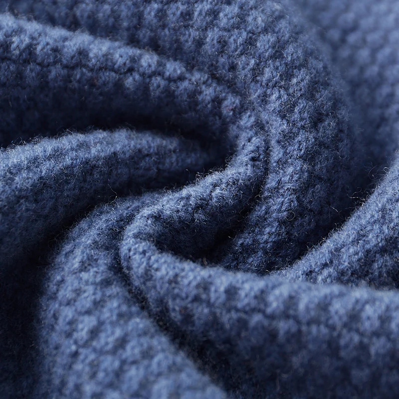 Mens 100% Merino Wool Autumn/Winter V-neck Cashmere Lanhua High end Warm Soft Pad Knitted Sleeping Leisure Bus 240930