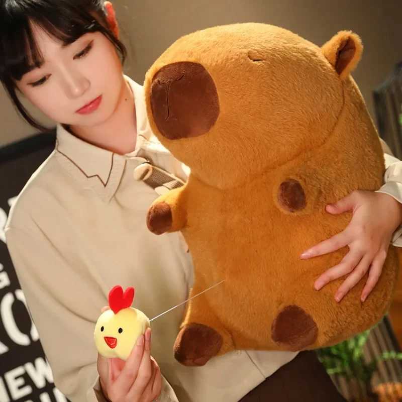 Cute Capybara Plush ToyKawaii Chick Stuffed Animals Capybara Stuffed ToySoft Capybara Plush Doll Pillow for Kids Boys Girls