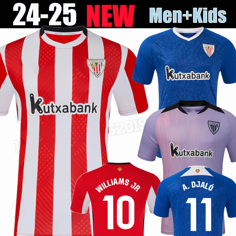24 25 Club Soccer Jerseys BERENGUER 2024 2025 MUNIAIN Athletic Bilbao Home Away WILLIAMS Football shirt RAUL GARCIA VILLALIBRE Jersey Sancet