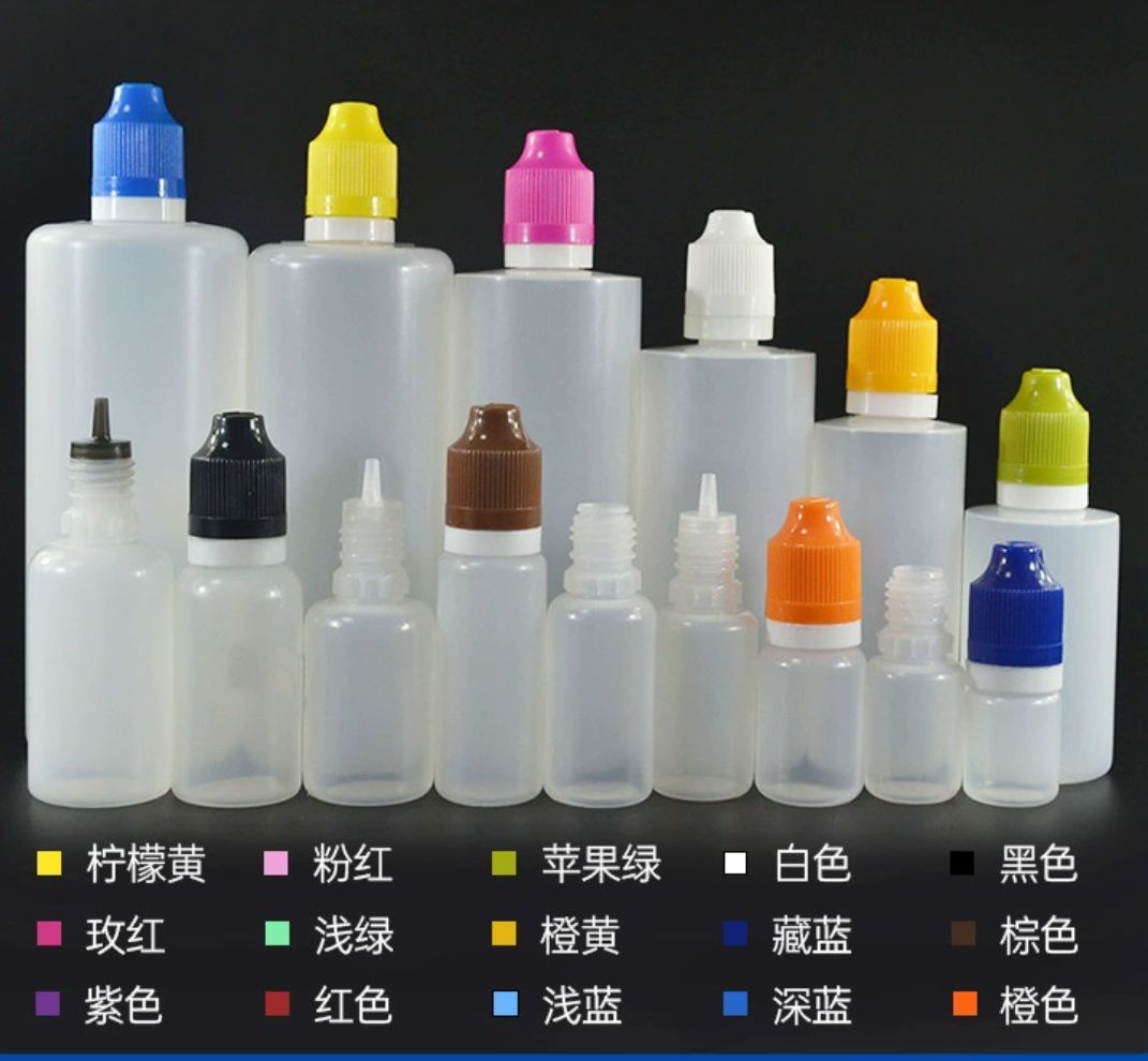 Childproof Tamper Cap 10ml-120ml Plastic Dropper Bottles For E Liquid Juice