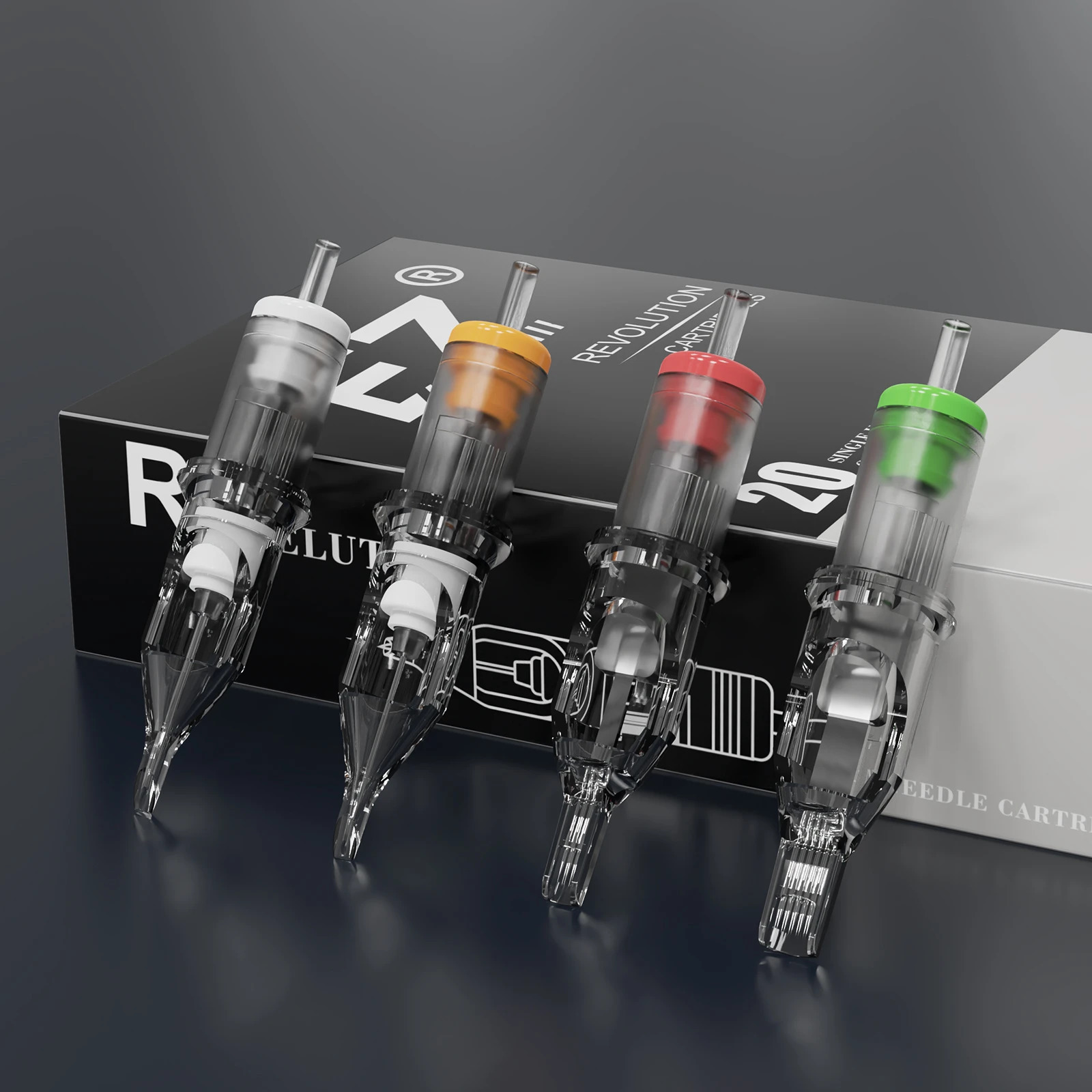 50 Pieces Valued Package EZ Revolution Tattoo Cartridge Needle kit RL RS M1 M1C Assorted Sizes for Tattoo Machine Supplies 240925