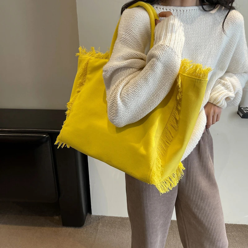 High Quality Canvas Shoulder Bags 2024 New Large Capacity Casual Versatile Bolso De Mujern Youth Womens Handbag 240924