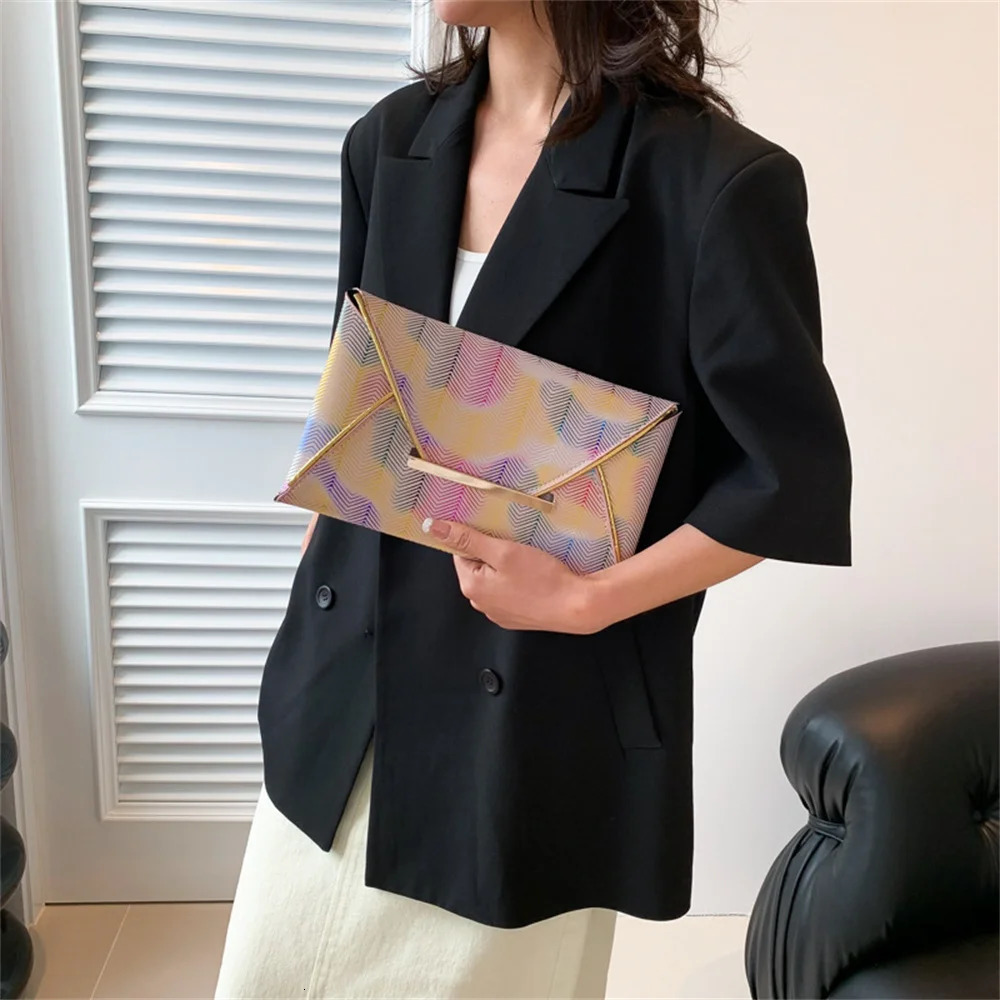 Women Dinner Bag PU Ladies Clutch Bags Fashion Banquet Hand Dress Evening Phone Colorful Envelope Purse 240925