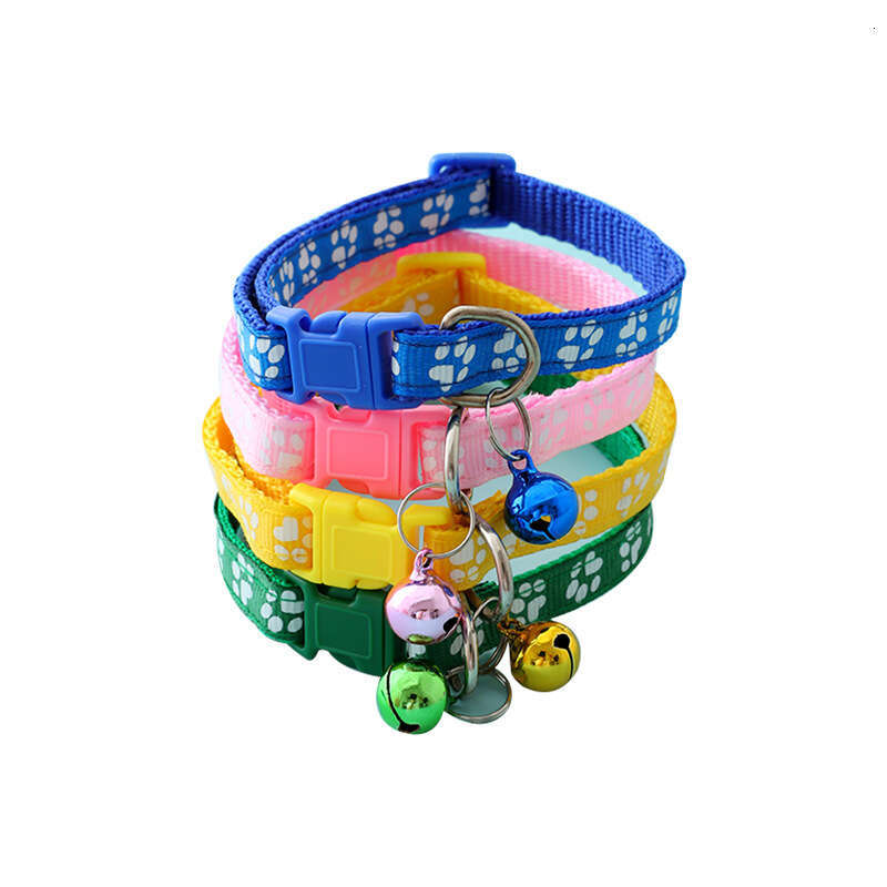 Adjustable Pet Collars Necklaces Cat With Bell Dog Collar Pets Accessories