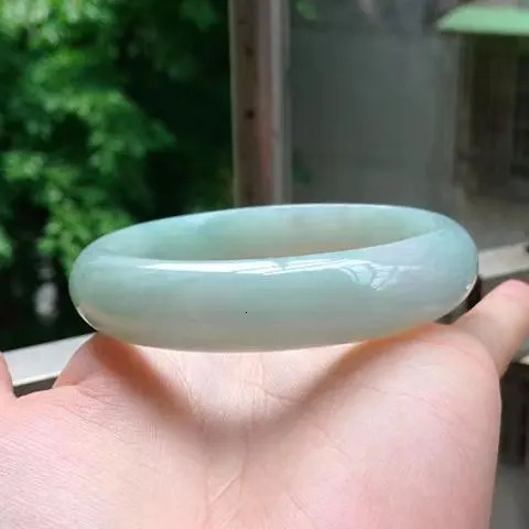 Genuine Natural Green Jade Bangle Bracelet Charm Jewellery Fashion Accessories Hand-Carved Lucky Amulet Gifts for Women Her Men 240930 - view 6