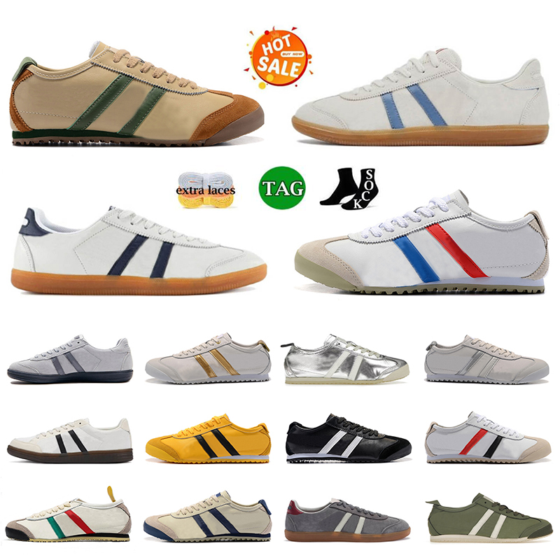 Designer Mens Mexico 66 Running Shoes Lifestyle Jogging Sneakers Women Slip On Japan Tiger Low Kill Bill Flat Platform Walking trainers Classic Sports Chaussures