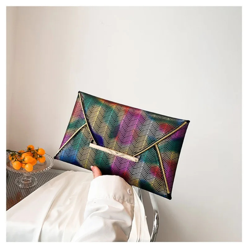 Women Dinner Bag PU Ladies Clutch Bags Fashion Banquet Hand Dress Evening Phone Colorful Envelope Purse 240925