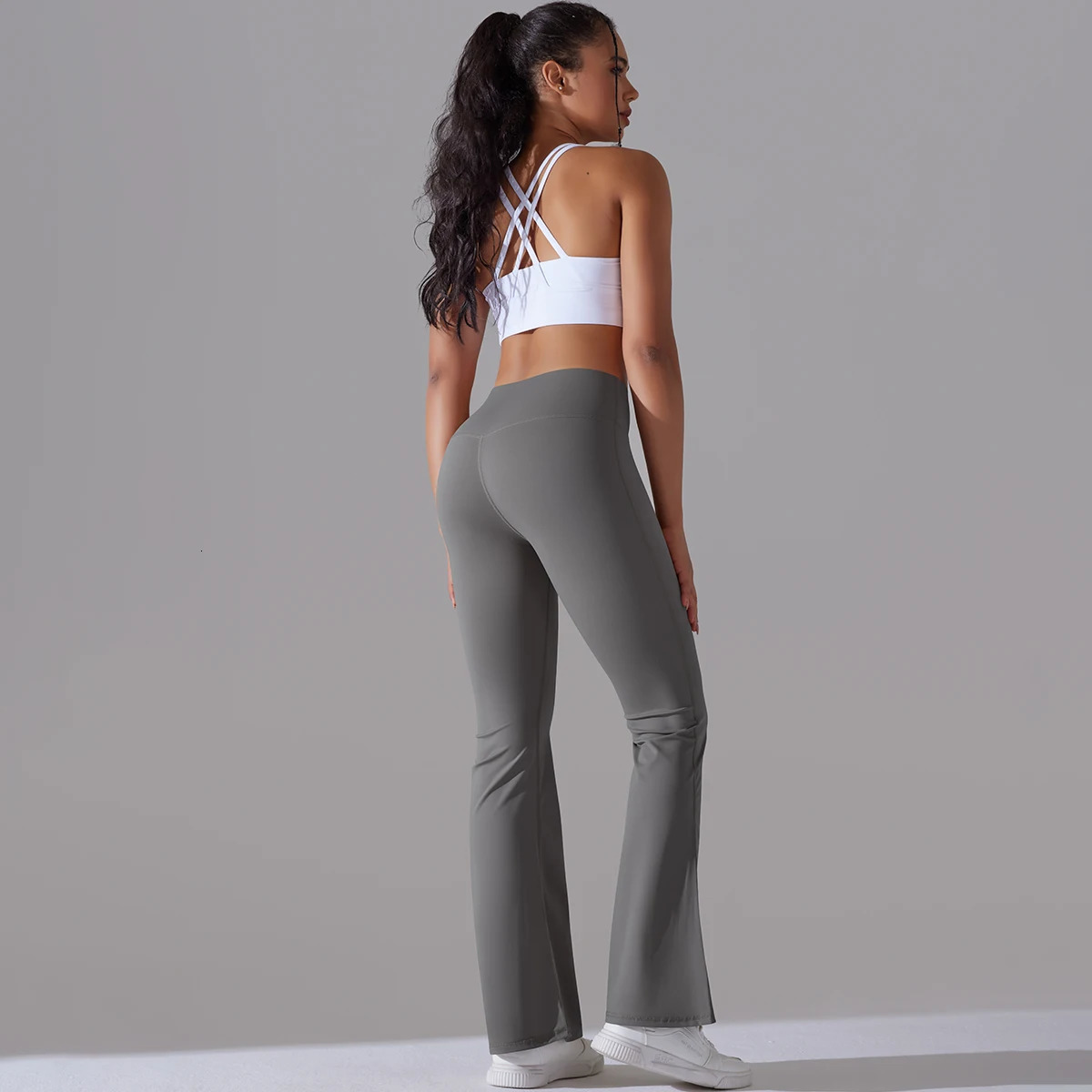 Flare Leggings Yoga Pants Women Bell Bottoms Yoga Trousers High Waist Gym Fitness Pants Stretch Daily Dance Workout Leggings 240929