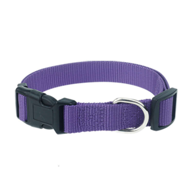Wholesale Adjustable Dog Collar Classic Solid 9 kinds of Colors Nylon Pet Collars
