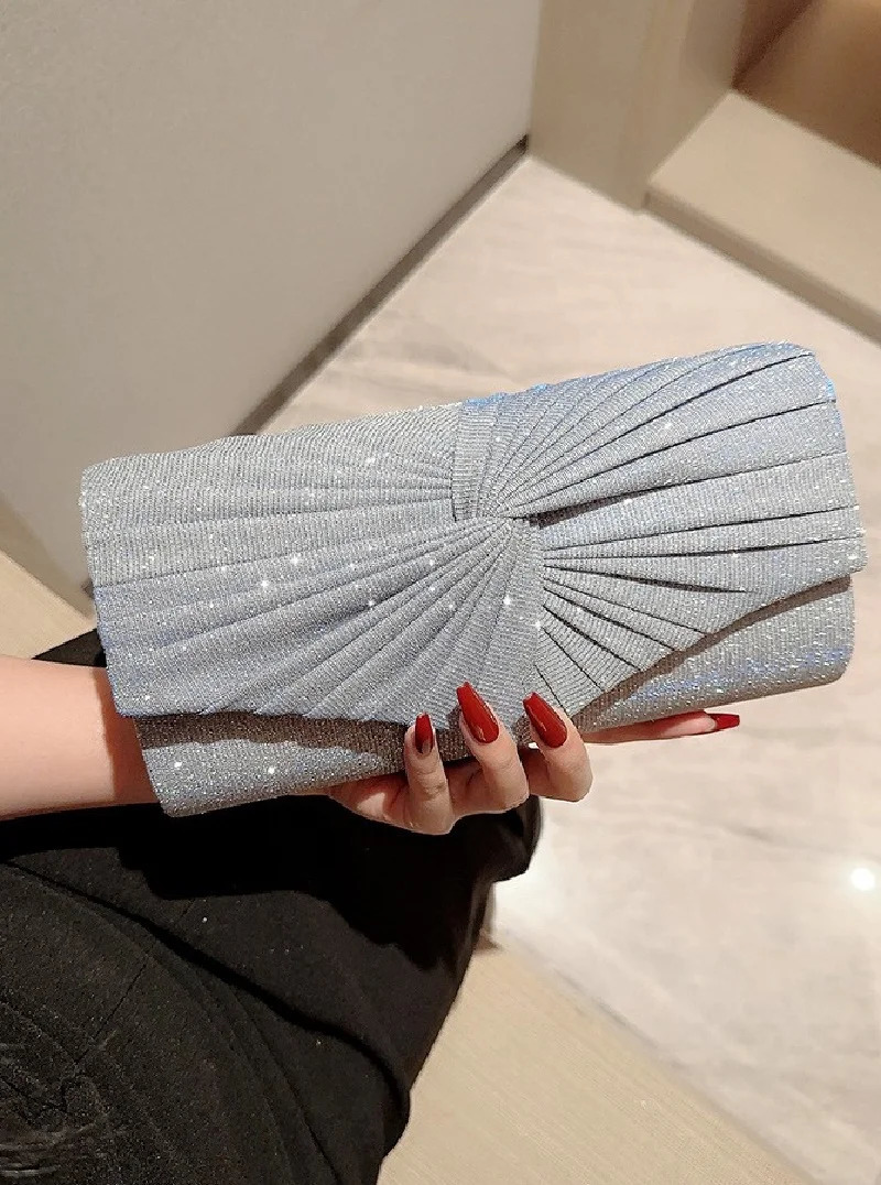 Ladies Dinner Handbag Wedding Party Shining Evening Bag Wallet Womens Dress Silver Crossbody Bags Female Travel Clutch y240925