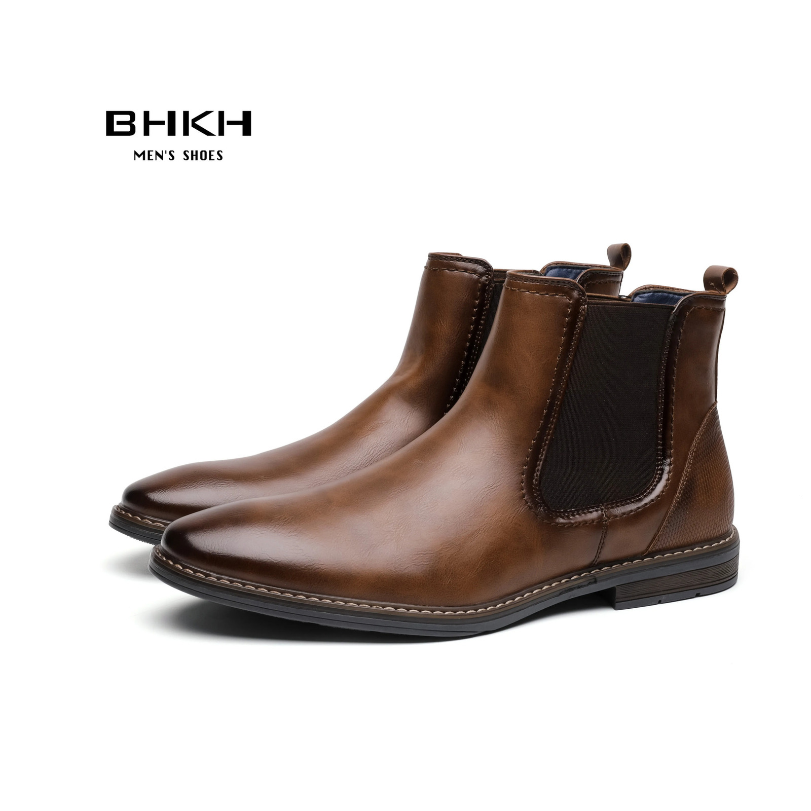 BHKH 2024 Men Boots Winter Fashion Ankle Smart New Business Dress shoes Formal Man Shoes 240924