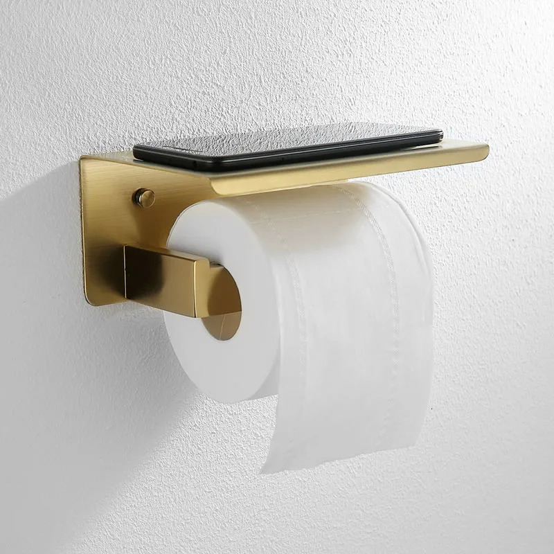 Gold brush bathroom accessories hardware towel bar railing toilet paper holder towel rack hook soap pan toilet brush 240929