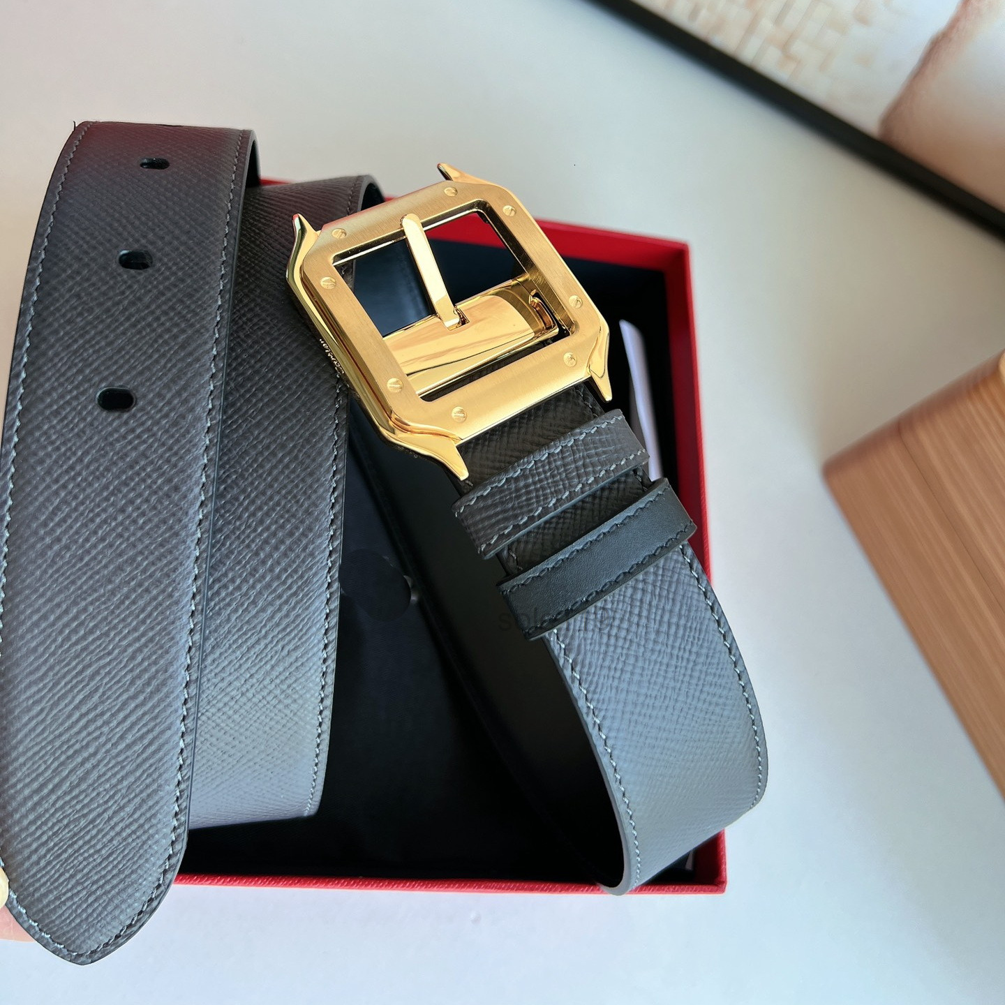 Belts belt designer for man belts lady belt 35 mm Official replica mens stainless steel gold-plated belt buckle made of genuine calfskin