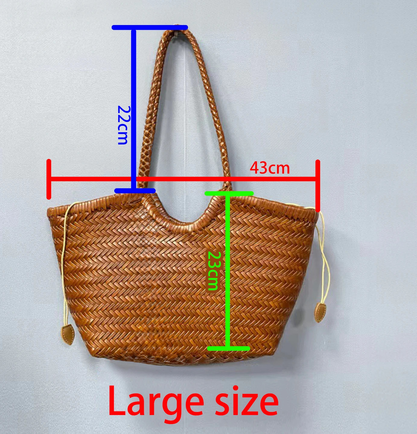 Handbags Genuine Leather Shoulder Bag Weaving Casual Shopping Vintage Big Tote Purse Cowhide Cross Hand Bags Lady dh2931047
