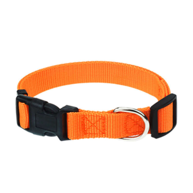 Wholesale Adjustable Dog Collar Classic Solid 9 kinds of Colors Nylon Pet Collars