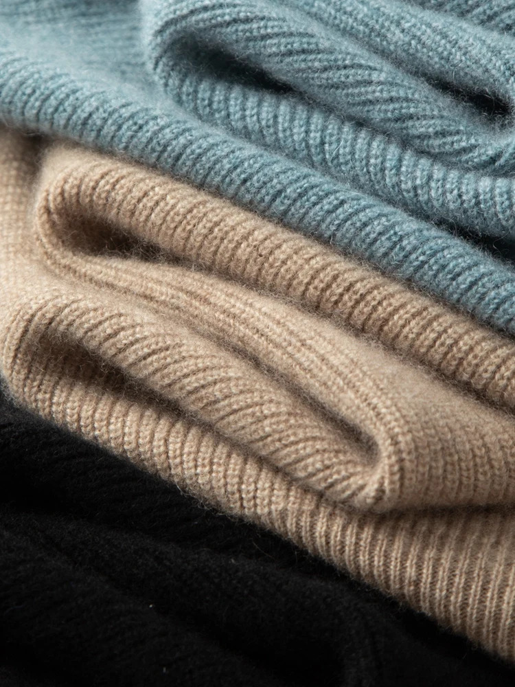 High quality autumn mens hooded cashmere sweater with long sleeves casual and loose drawstring 100% cashmere knitted Korean style top 240930