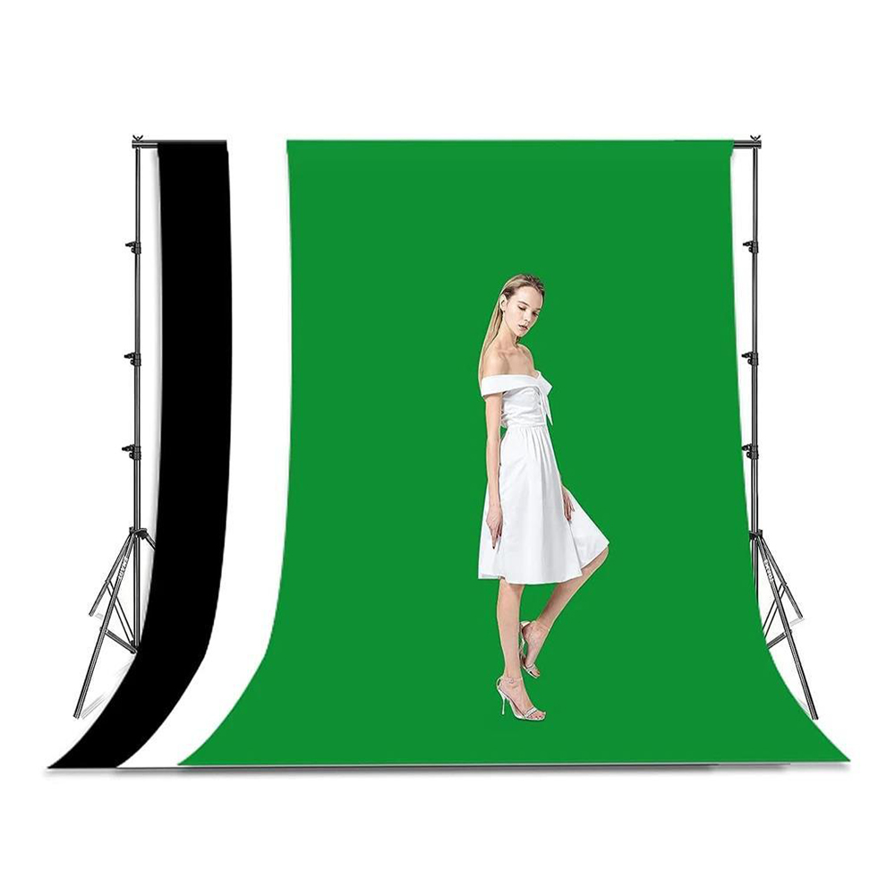 1.6*3M Photography Studio Non-woven Backdrop Background Solid Color Screen 5x10ft DIY Length Black White Green Fabric Cloth For Photo Studio Video Liv