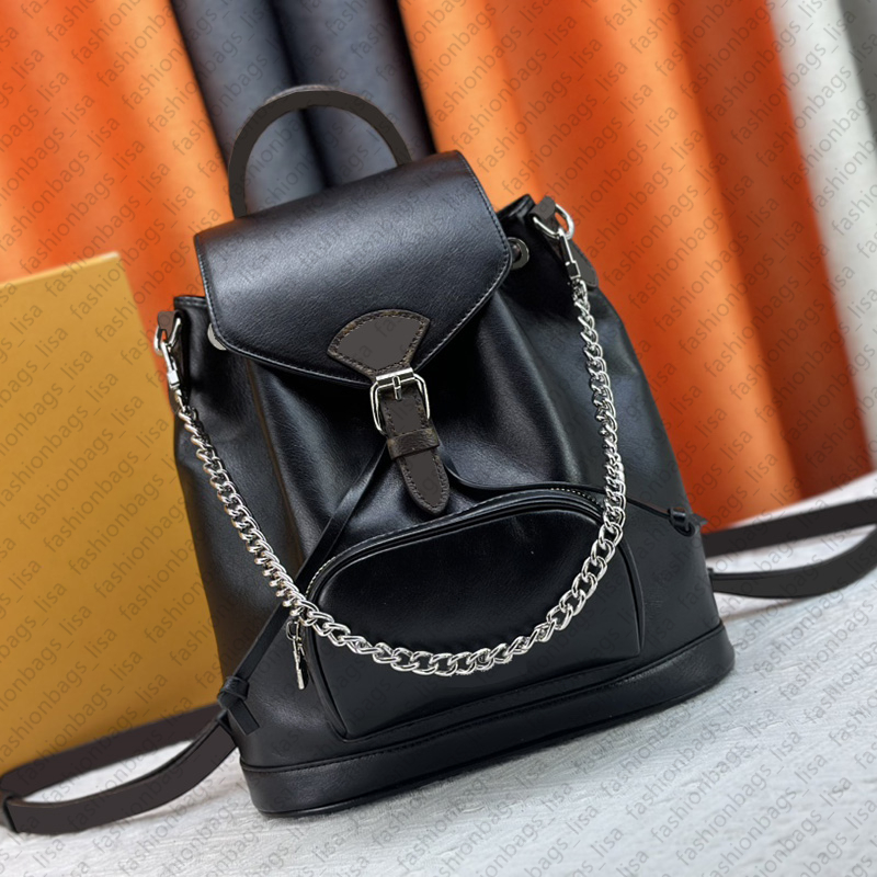 New High Quality MONTSOURIS Arrival PU Leather Backpack Bag Womens Backpacks Designer Backpacks Bags Fashion Casual Women Small Back pack Style Shoulder Bag Clutch