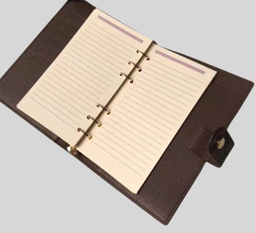 AAA Designer Book Wallet R20105 MEDIUM SMALL RING AGENDA COVER Womens Fashion Notebook Credit Card Holder Case Luxury Wallets Iconic Canvas leather luxury purses