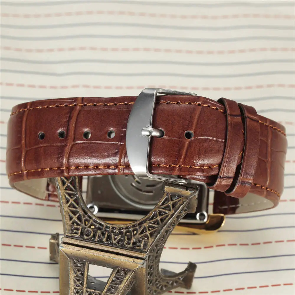 SEWOR Watch Fashion Rectangle Watches Men Gold Automatic Mechanical Wristwatches Men Business Watch relogio masculino 240927