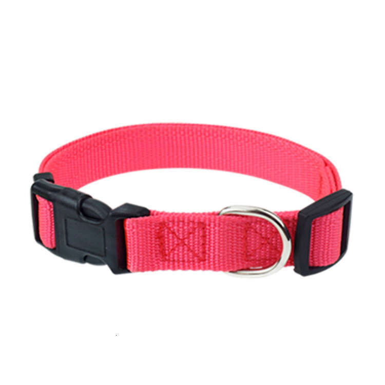 Wholesale Adjustable Dog Collar Classic Solid 9 kinds of Colors Nylon Pet Collars