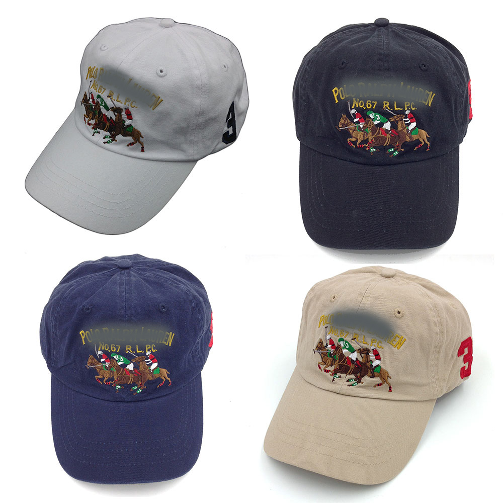 Classic RL 3 Riders Ponies Baseball Cap - Design with Tags, Rider Series, Made of Premium Cotton Chino for Adults, Outdoor Wear, Embroidered