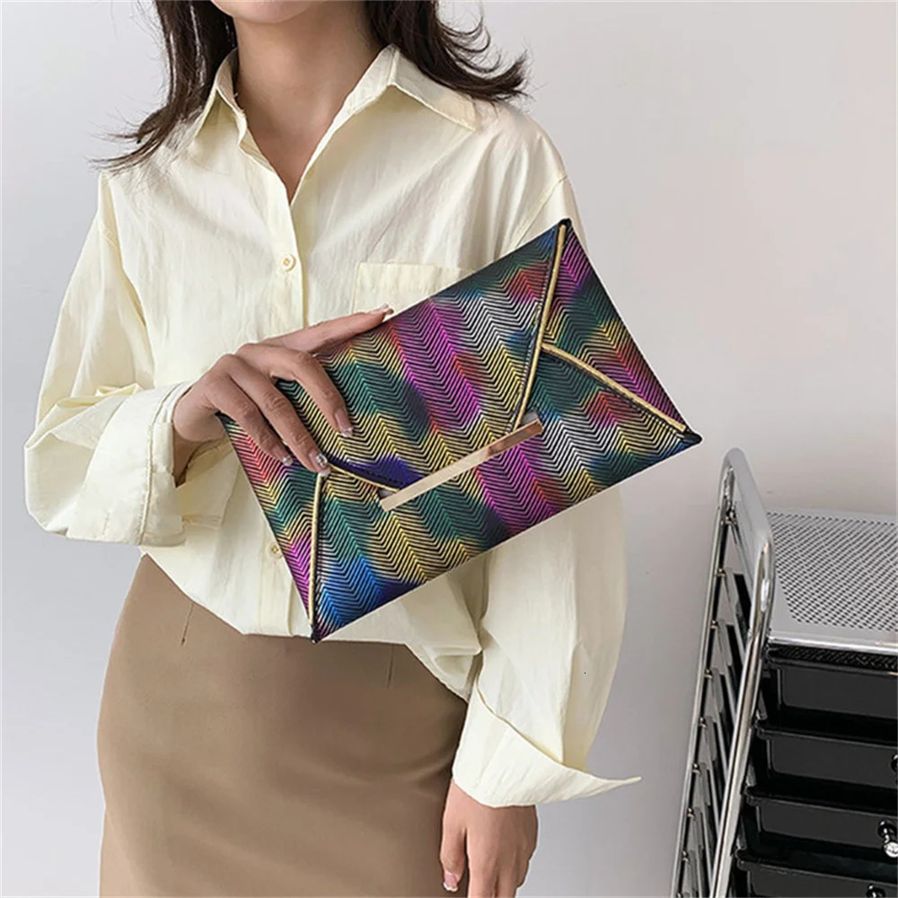 Women Dinner Bag PU Ladies Clutch Bags Fashion Banquet Hand Dress Evening Phone Colorful Envelope Purse 240925