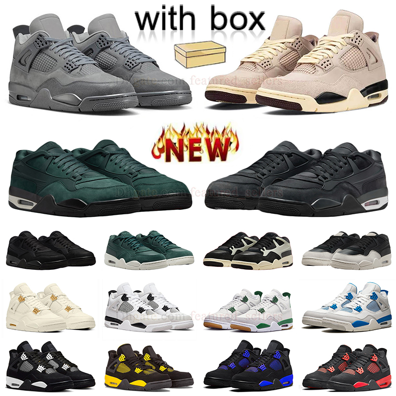 4 RM Sneakers Womens Mens Designer AMM 4s Shoes pink all grey paris wet a ma maniere White Thunder Nigel Sylvester Basketball Shoes 4a Trainers Casual Dhgate With Box