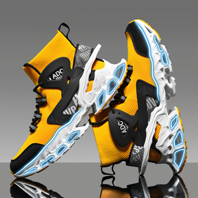 Running Shoes for men Platform Sneakers Mesh Trainer Race Breathable Shoes fashion Outdoor Tennis