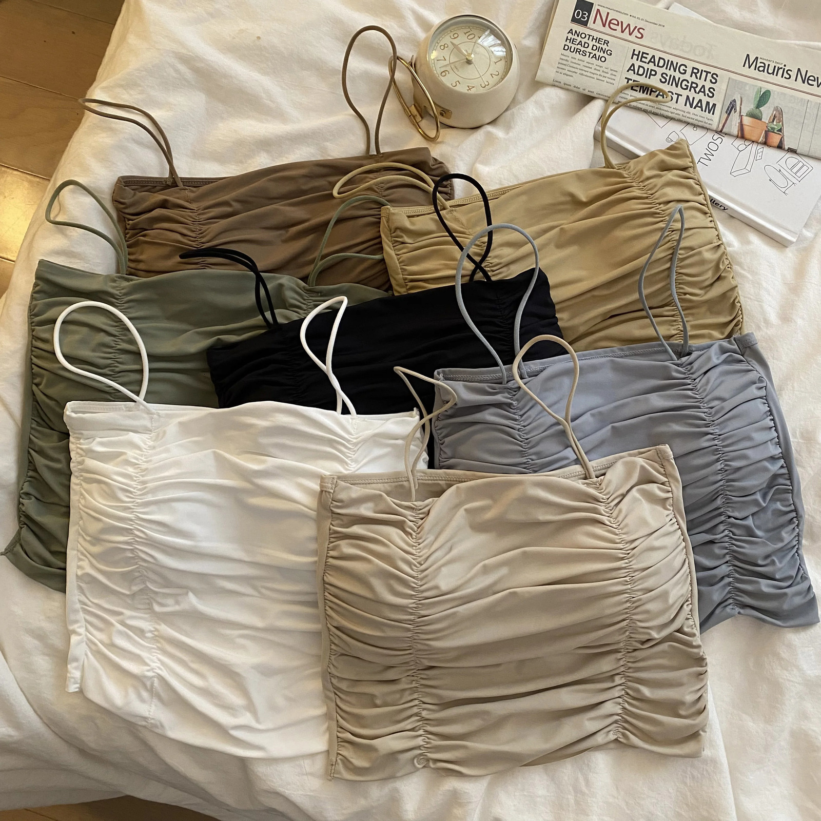 Women Crop Tops Sexy Tank Top For Lady Summer Tube Tops With Cups Female Underwear Lingerie Woman Clothing Camisole Vest 240930