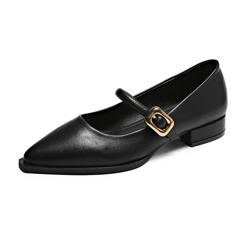 Women Casual Shoes Fashion French Style Pointed Toe Plus Size Soft Sole Triple Black Beige Khaki Free shipping