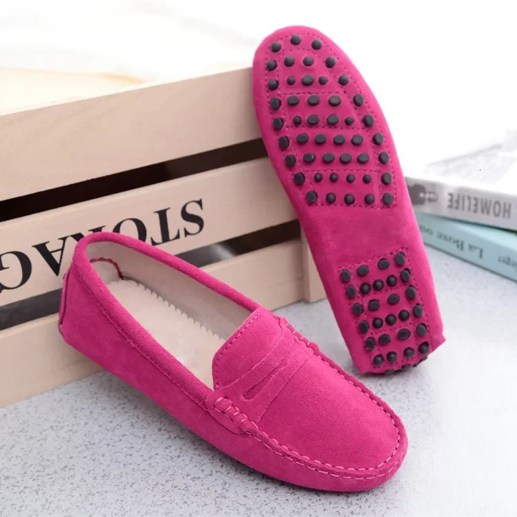 Womens shoes 2024 genuine leather womens flat shoes casual shoes slip on womens flat shoes 240930