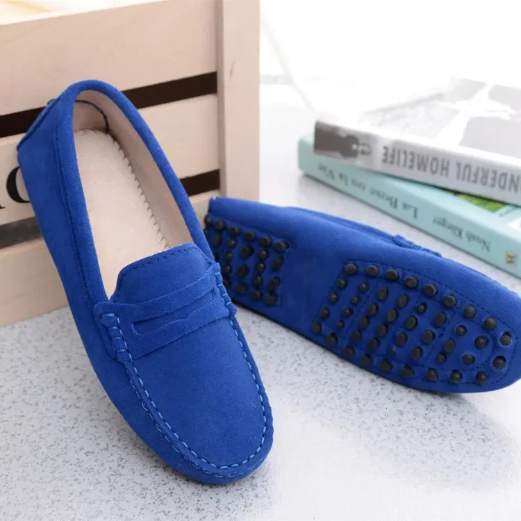 Womens shoes 2024 genuine leather womens flat shoes casual shoes slip on womens flat shoes 240930