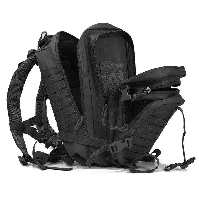 Tactical backpack 3-day attack bag Molle bag 45L large outdoor waterproof hiking 600D Rucksack 241008